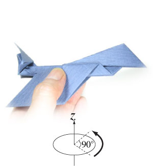 46th picture of origami airplane (fighter jet plane)
