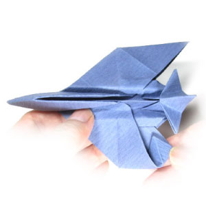 55th picture of origami airplane (fighter jet plane)