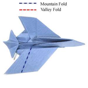 60th picture of origami airplane (fighter jet plane)