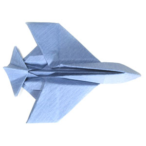 61th picture of origami airplane (fighter jet plane)