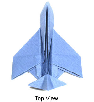 62th picture of origami airplane (fighter jet plane)