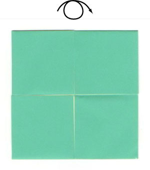 17th picture of four-quadrant origami letter