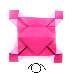 14th picture of pinwheel origami letter (or menko)