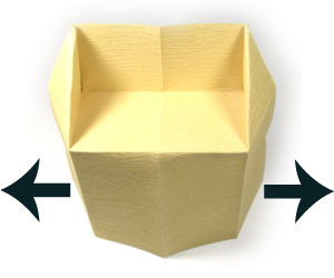 15th picture of trapezoid origami loveseat