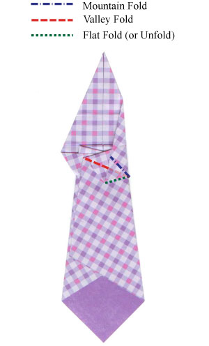 9th picture of traditional origami necktie