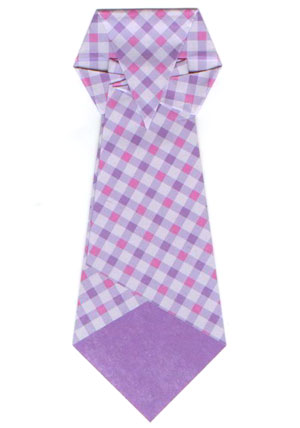 11th picture of traditional origami necktie