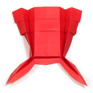 13th picture of 2D origami nutcracker