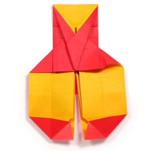 29th picture of 2D origami nutcracker