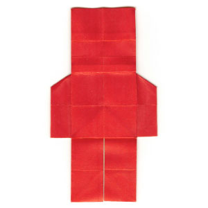 36th picture of 2D origami nutcracker