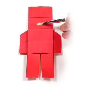 38th picture of 2D origami nutcracker