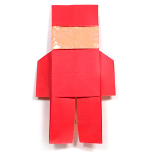 39th picture of 2D origami nutcracker