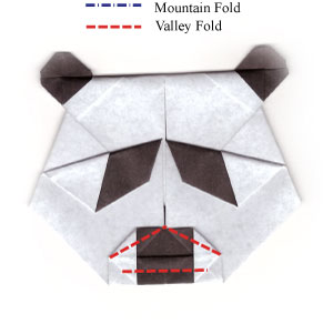 36th picture of face of origami panda