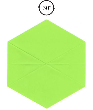 16th picture of regular hexagon out of square paper
