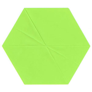 17th picture of regular hexagon out of square paper