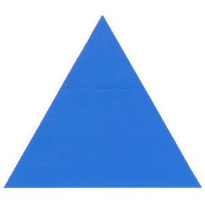 7th picture of equilateral triangle out of square paper