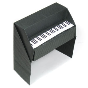 3D origami piano