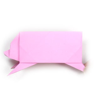 26th picture of simple origami pig