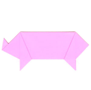 16th picture of traditional origami pig