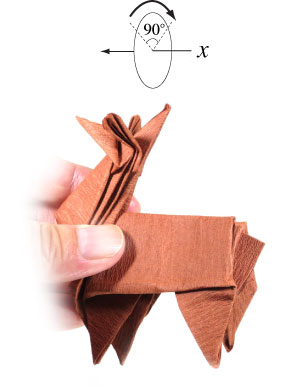 73th picture of origami reindeer