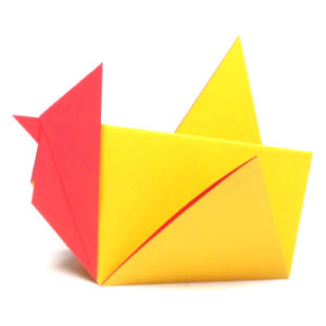 13th picture of traditional origami rooster