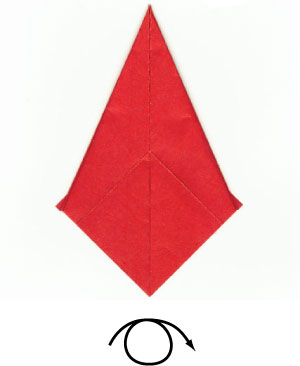 16th picture of simple origami Santa Claus