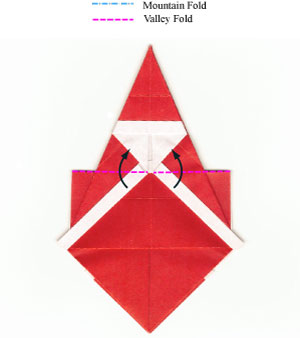 19th picture of simple origami Santa Claus