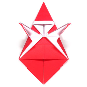 22th picture of simple origami Santa Claus