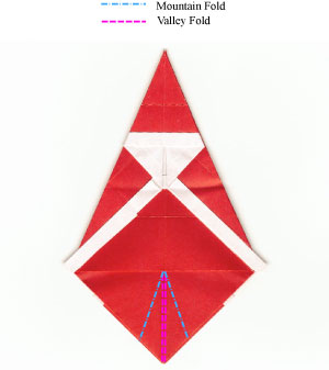 24th picture of simple origami Santa Claus