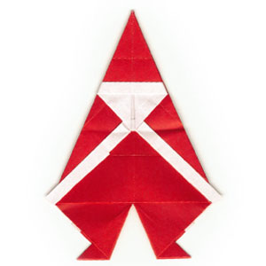 25th picture of simple origami Santa Claus