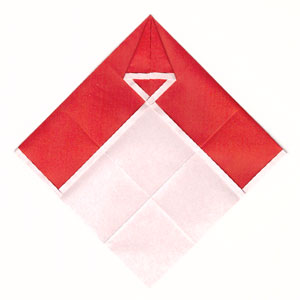 11th picture of simple origami Santa Claus II