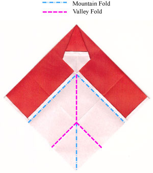 17th picture of simple origami Santa Claus II