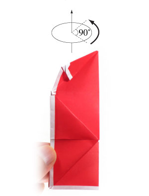 25th picture of simple origami Santa Claus II