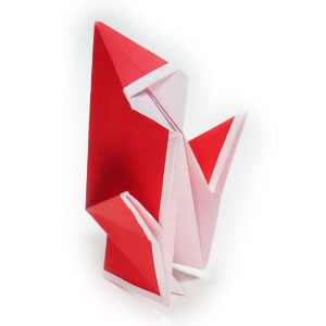 simple origami Santa Claus II