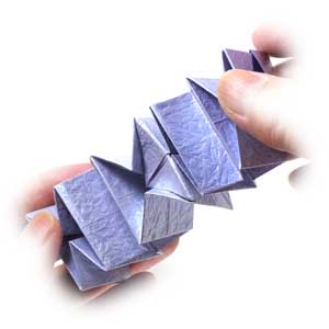 14th picture of modular square origami spring