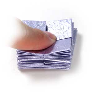 modular square origami spring (compressed mode)