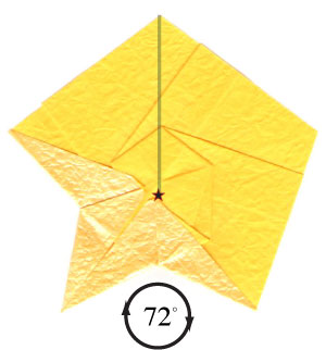 15th picture of 2D five-pointed origami star