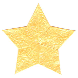19th picture of 2D five-pointed origami star