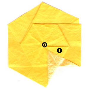 14th picture of 2D six-pointed origami star