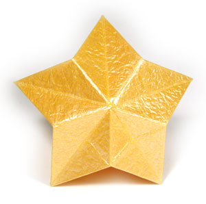 28th picture of 3D five-pointed origami paper star