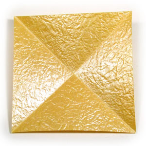4th picture of 3D four-pointed origami paper star