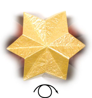 20th picture of 3D six-pointed origami paper star