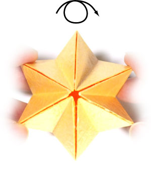 23th picture of 3D six-pointed origami paper star