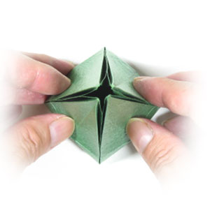 24th picture of Four-pointed lovely origami star box