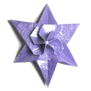 4th picture of CB seashell six-pointed origami star