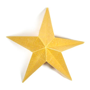 9th picture of 2D five-pointed easy embossed origami paper star