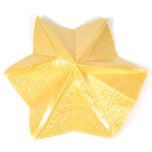 7th picture of six-pointed easy embossed origami paper star