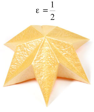 10th picture of six-pointed easy embossed origami paper star
