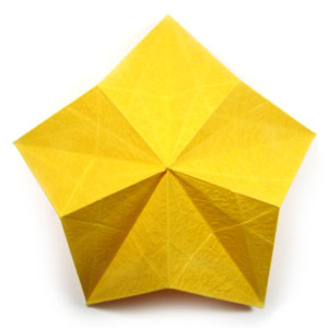 34th picture of Embossed five-pointed origami star
