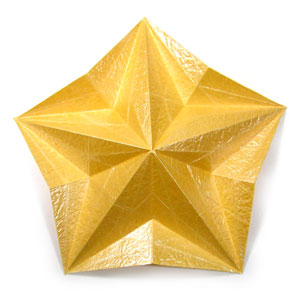37th picture of Embossed five-pointed origami star