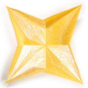 25th picture of four-pointed origami star